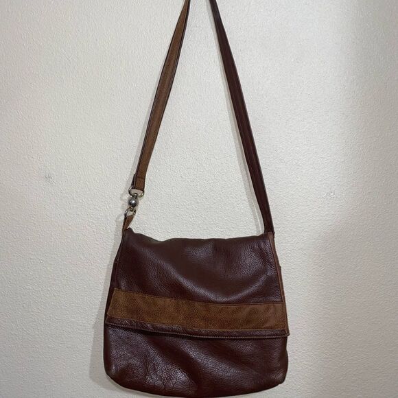 Stefania Italy brown pebbled soft leather shoulder bag - Picture 4 of 13